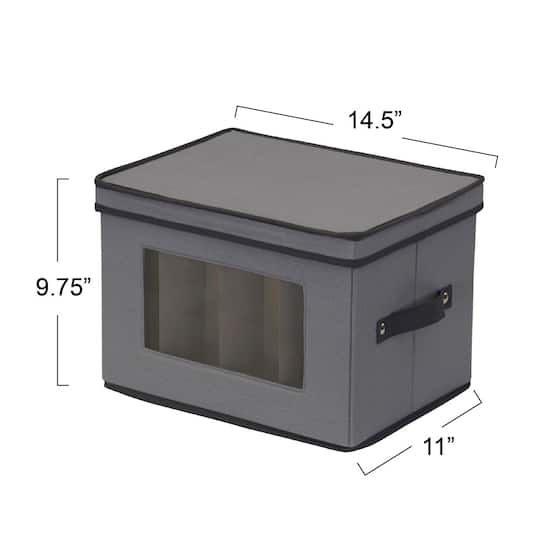 Household Essentials Champagne Glassware Storage Box